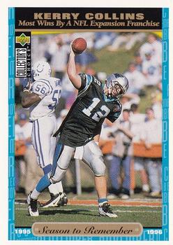 Kerry Collins Carolina Panthers 1996 Upper Deck Collector's Choice NFL Season to Remember #48